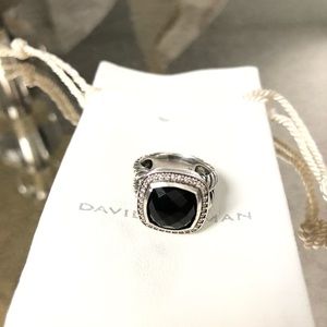 David Yurman Albion Onyx Diamond Ring